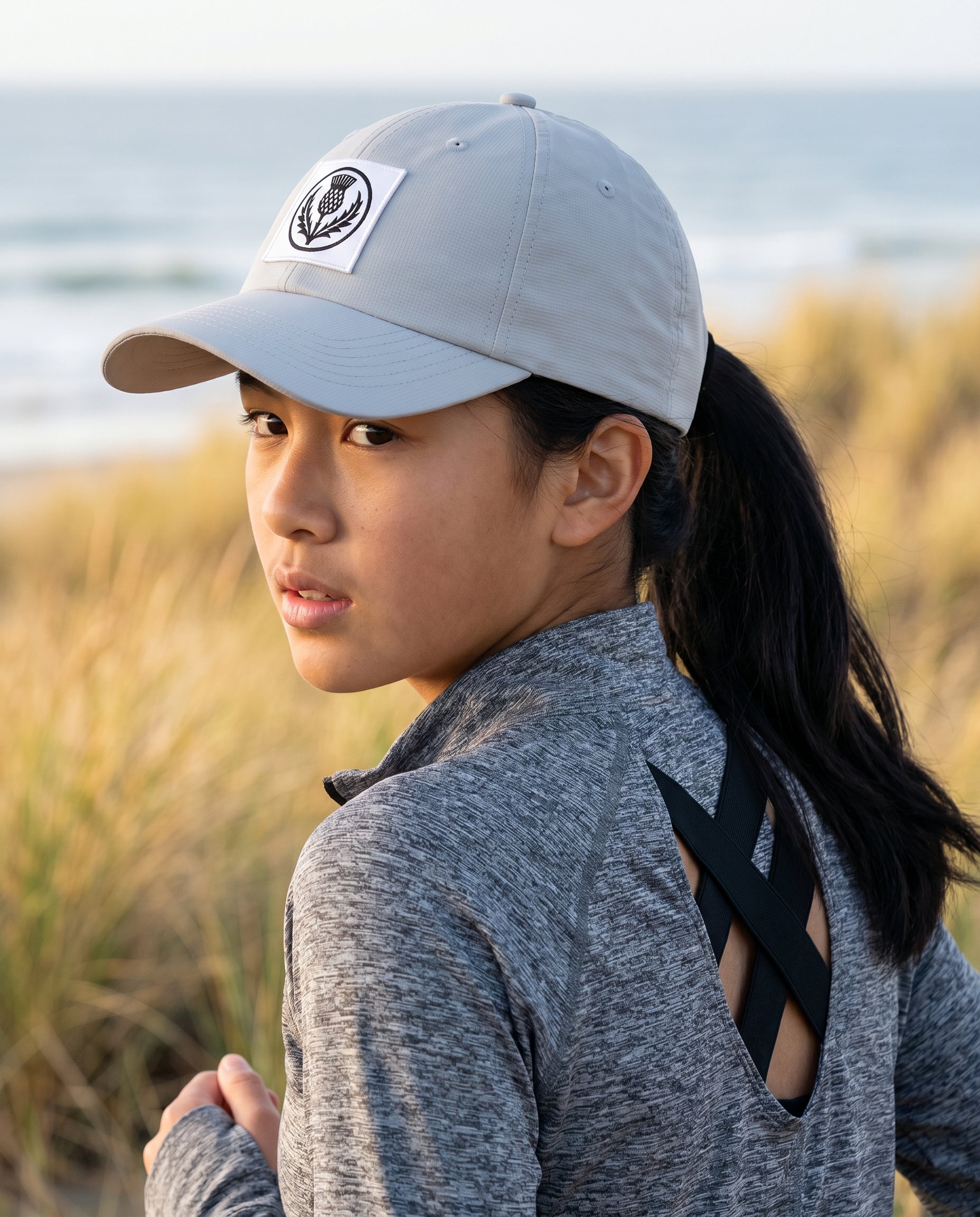 The Coastward Sun Drift Youth Ponytail Hat