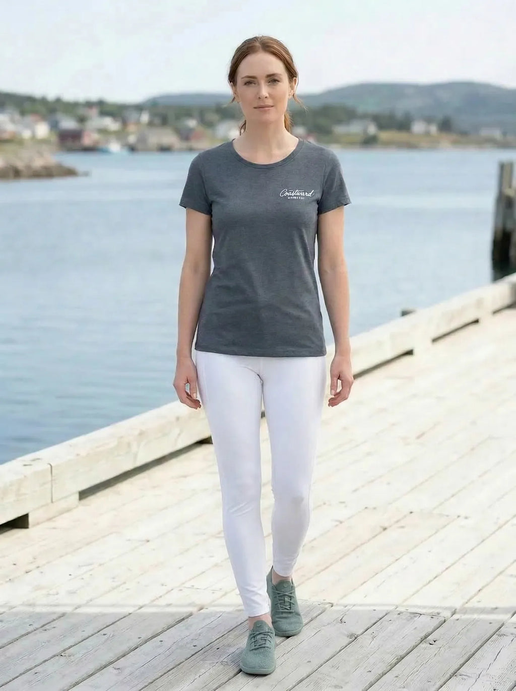 Yoga pants and shoes