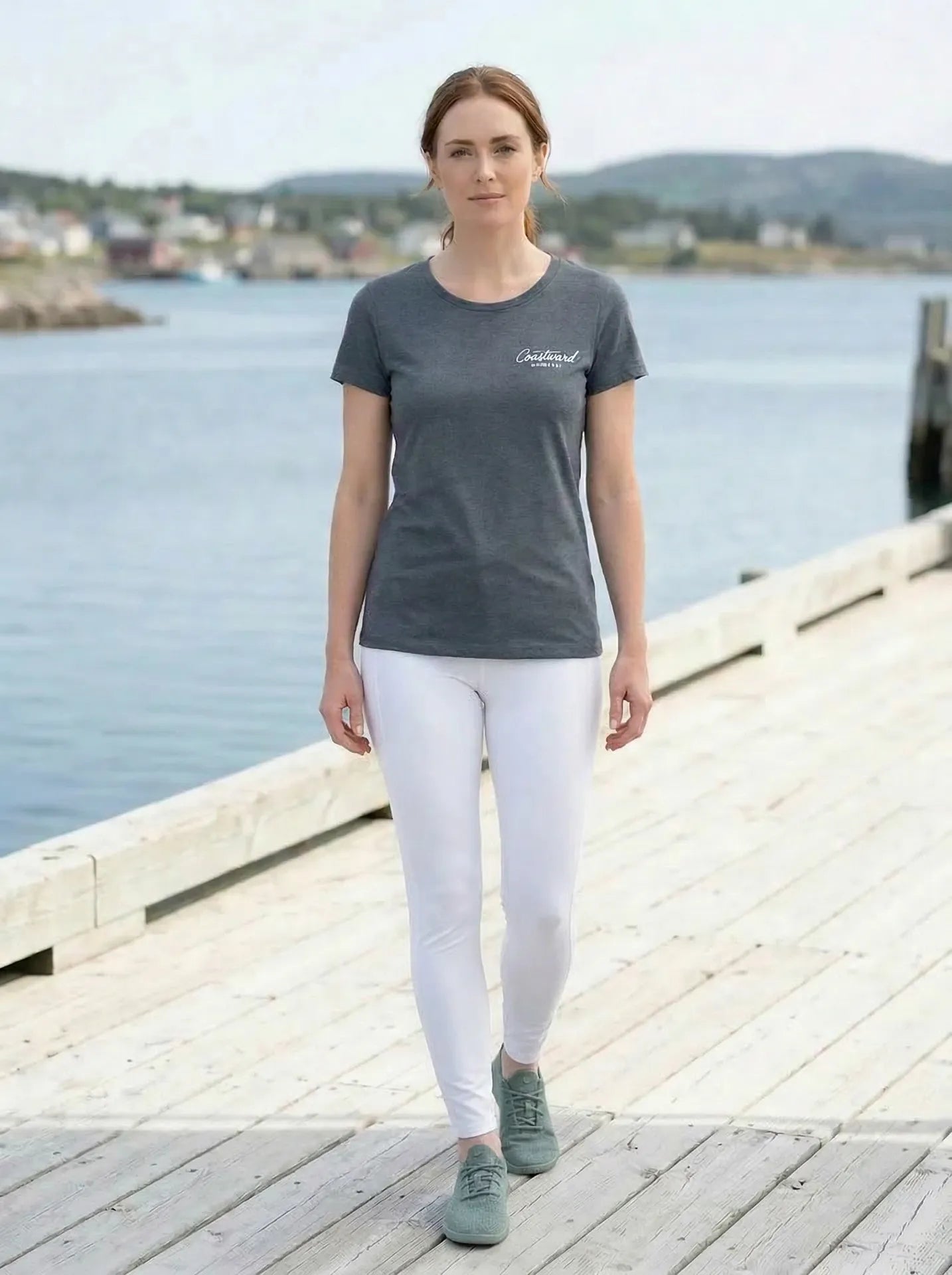 Yoga pants and shoes
